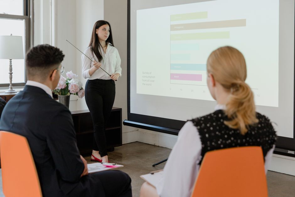 Teilnehmende Person im Kurs